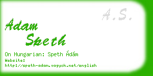 adam speth business card